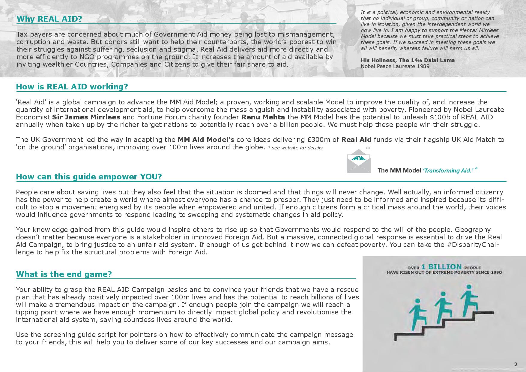 Host a Disparity Screening, about Real Aid