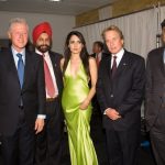 Bill Clinton, Sant Chatwal, Renu Mehta, Michael Douglas & Lakshmi Mittal