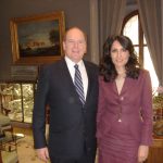 Renu Mehta & HSH Prince Albert of Monaco