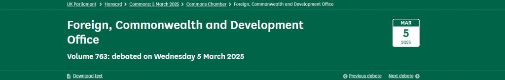 foreign-commonwealth-development-office-5-march-2025